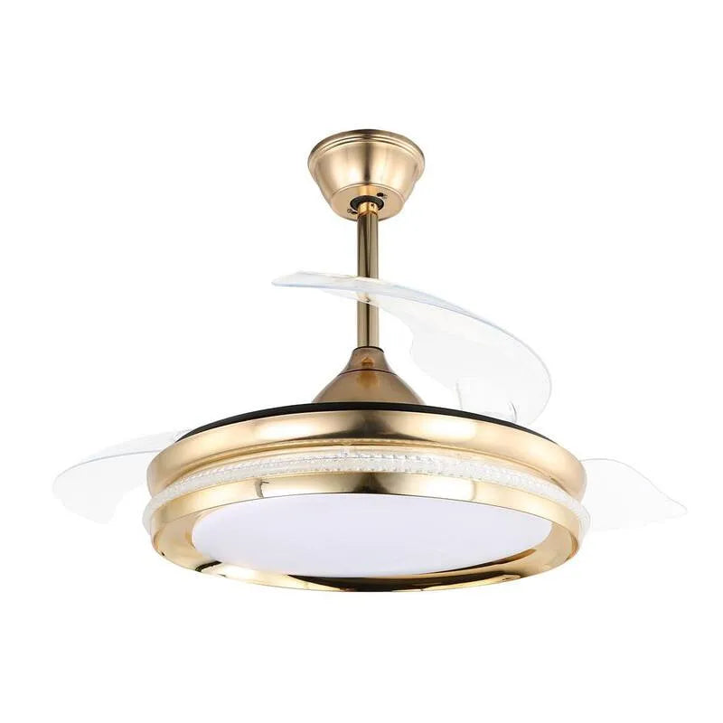 Ventilateur de plafond 3-vitesses, 42in, Télécommande, Melotta, Intérieur, Or Français