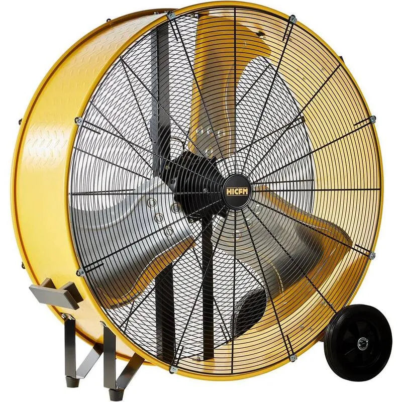 Éventail à faible bruit et à lame Turbo, 21100 CFM, jaune, 36 in