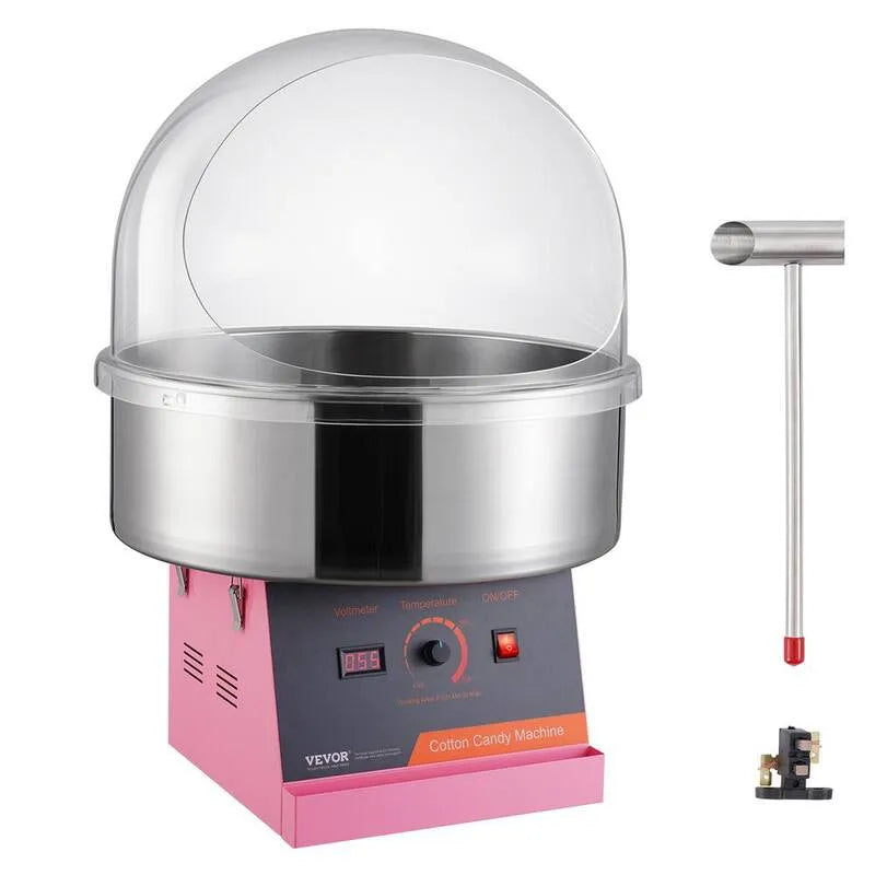Candy, 1000 Watt Candy Fils Maker, Commercial Cotton Candy Machine avec couvercle