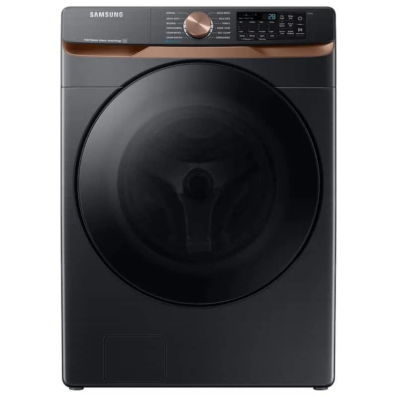 Samsung Grande Capacité Smart avant de charge de lavage, 5 cu. ft, noir, brossé noir