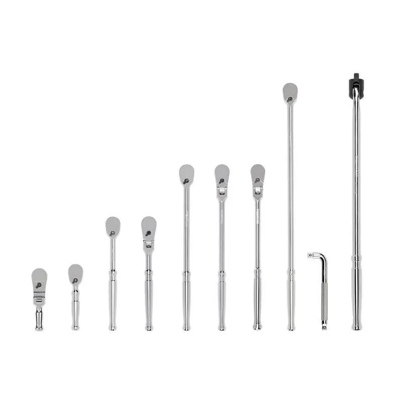 10 pièces Ensemble de barres de disjoncteur 10 pièces, 3/8 po, L-Handle, et ensemble de barres de disjoncteur 10 pièces, d'entraînement Ratchet, 8 in