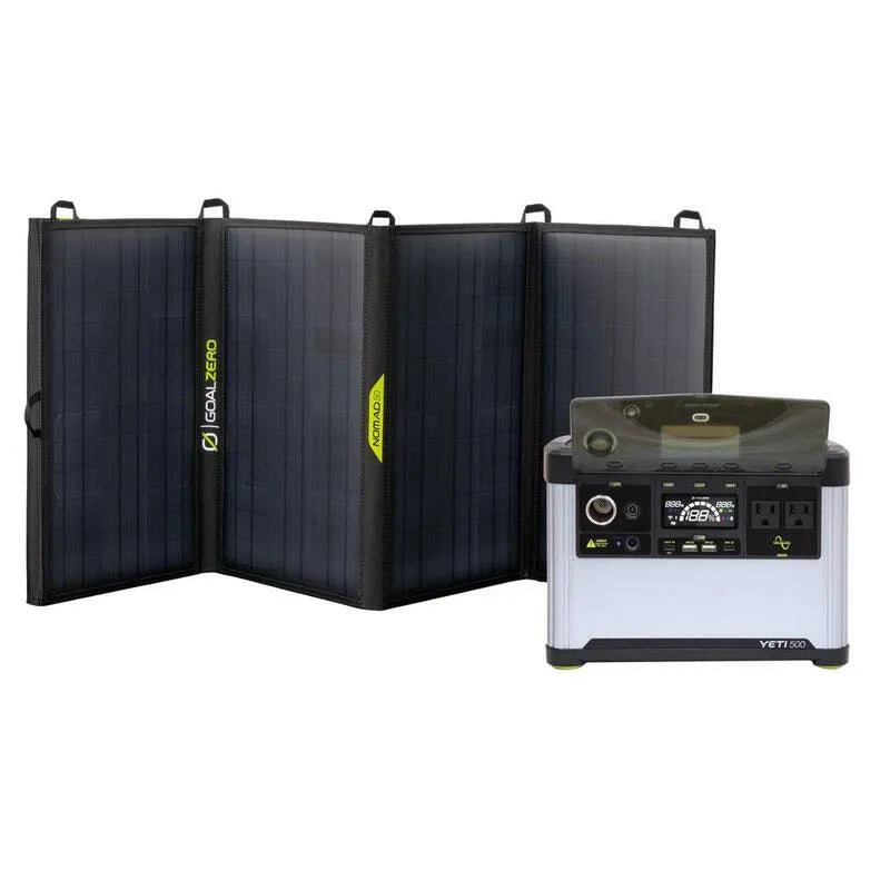 300, Portable, conception compacte et portable, 300 Centrale Portable avec mallette de panneau solaire monocristallin Nomad 50-Watt
