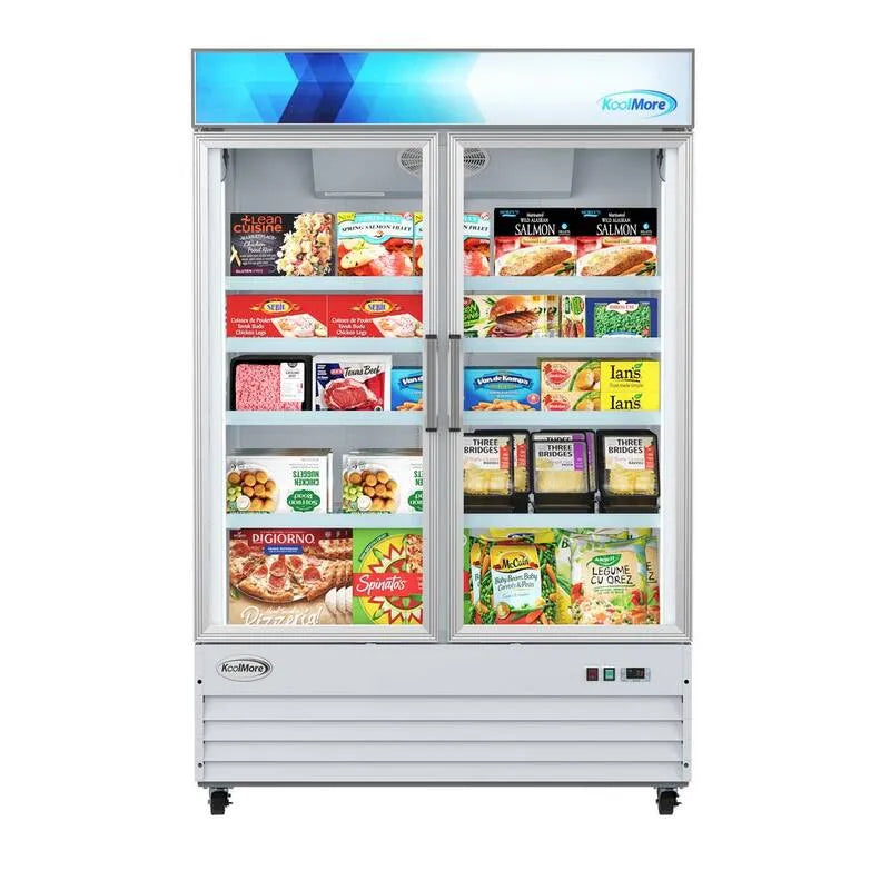 Congélateur droit, Design commercial, 53 po, 45 po, Blanc, 53 in, 45 cu. Ft