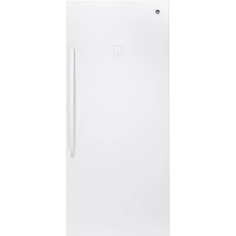 GE congélateur droit, 21. 3 cu. Ft, Gara Ready 21. 3 cu, sans givre, blanc, 21.3 cu. Ft