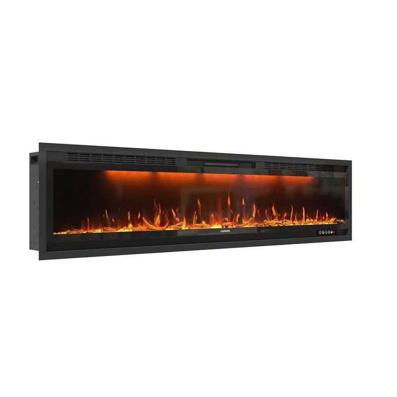 5120BTU, 76 po, Réglage de température, Montable mural, Fonction de chaleur, Monté mural, Noir, 76 in
