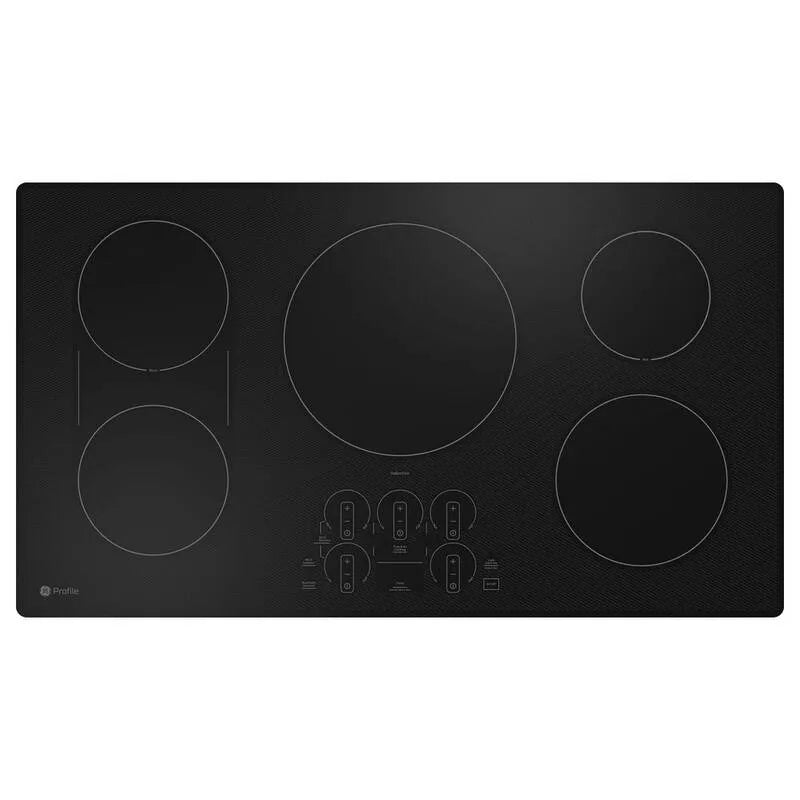 GE Profile Smart Smooth Induction Touch commande table de cuisson, 36 po, 5 brûleurs, noir, 36 in, appareils de cuisson à induction