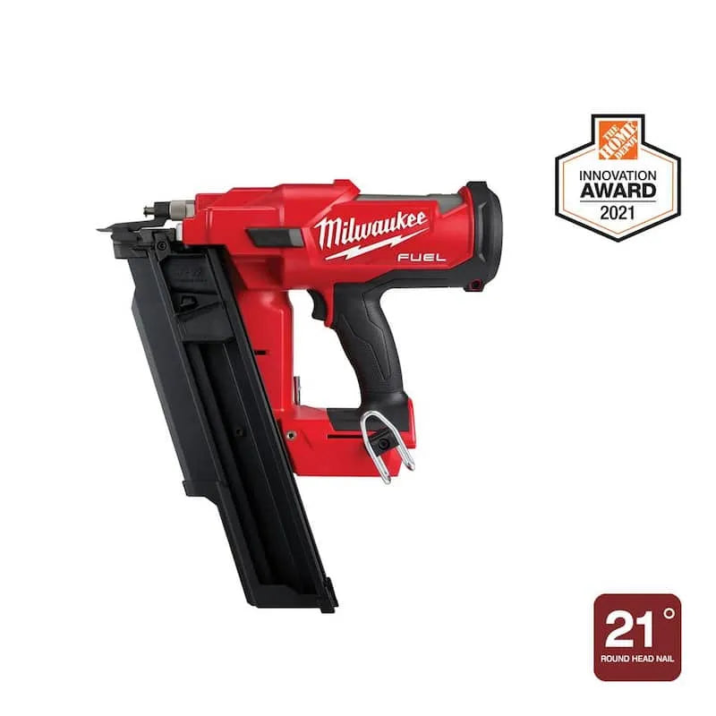Milwaukee Framing Nailer, 3-1/2 po, sans fil, 18-Volt 21-Degree Lithium-Ion Framing Nailer sans fil, 2 in