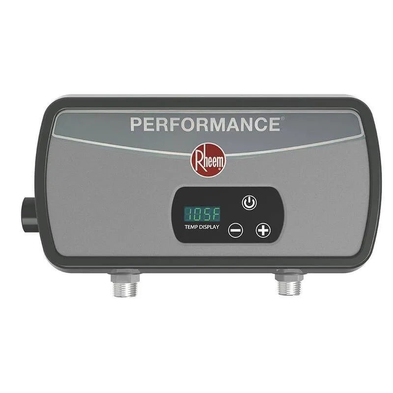 Rheem 240, 1, 6 GPM, 5, 5 kW, performance 5, 5 kW 1, 6 GPM Point d'utilisation Chauffe-eau électrique sans réservoir