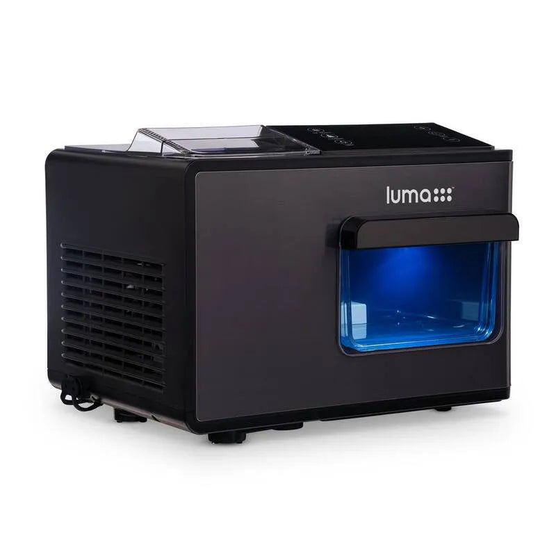 machine à glaçons, acier inoxydable, 15 po, 24 heures, 44 lbs en 24 heures, noir, 15 in