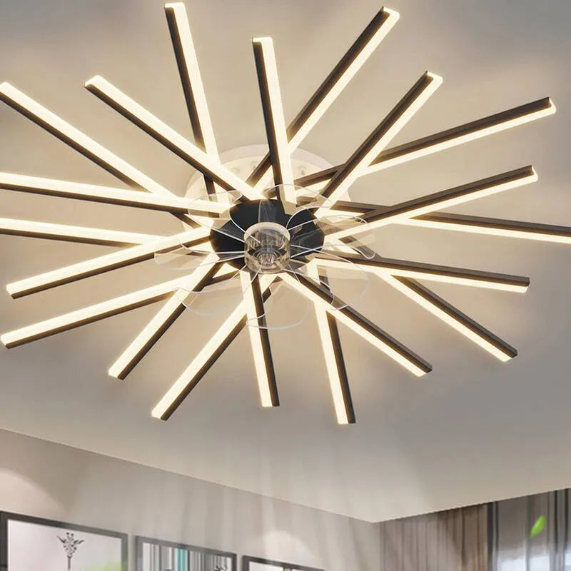 Ventilateur de plafond, 45 po, Télécommande, Intérieur, avec Télécommande, Noir, 45 in, Ventilateurs de plafond avec éclairage
