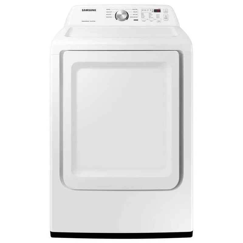 Samsung, 7, 2 cu. ft. Séchoir à gaz ventilé, capteur sec en blanc, 7.2 cu. ft
