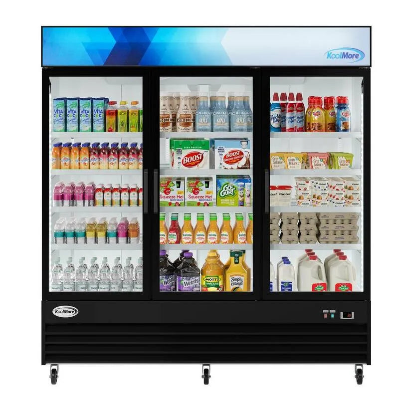 Réfrigérateur, 78 po, 53 pi, Design commercial, Noir, Acier, 78 in, 53 cu. ft