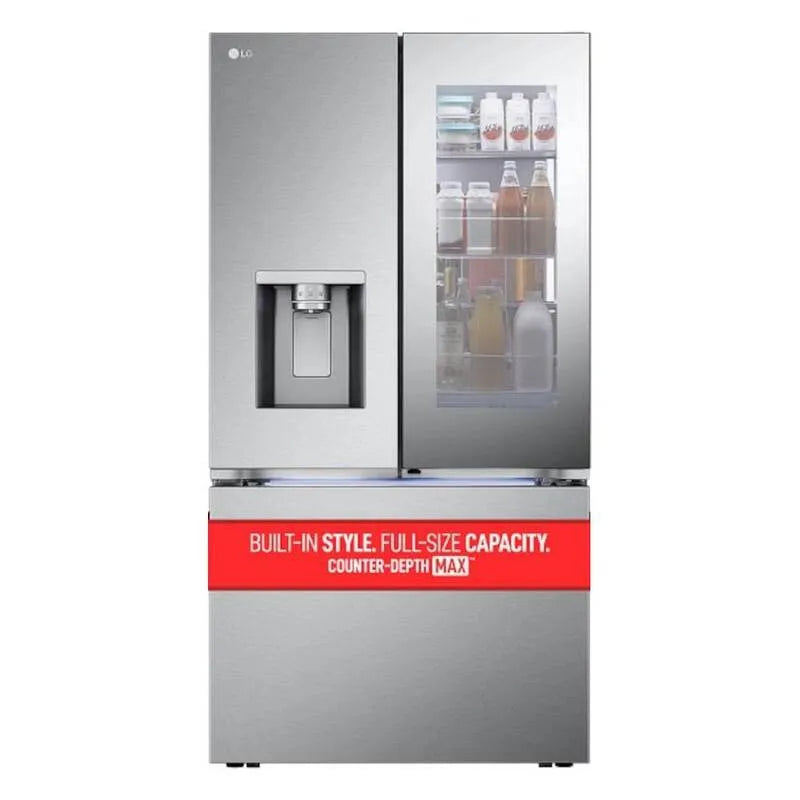 Réfrigérateur LG, 26 pi, acier inoxydable, impressionProof en acier inoxydable, 26 cu. ft