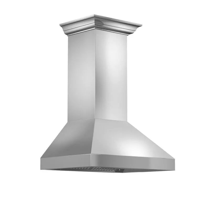 Hotte aspirante, Hotte de série, 500 CFM, 30 po, Acier inoxydable, Montable sur mur, 30 in, Acier inoxydable brossé, Hottes murales