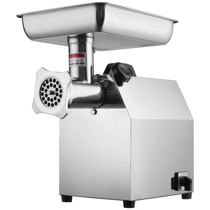 Grindeuse électrique à viande 8, 3 Lb/min 650W Mincer à viande industrielle Argent Acier inoxydable Grindeuse commerciale à viande, ETL, conception commerciale-grade, 8.3 Lb