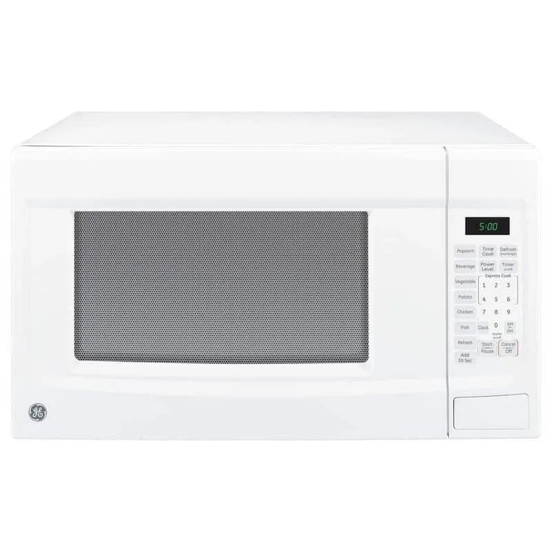 GE, 1, 4 pi. cu. de comptoir micro-ondes en blanc, 1.4 cu. ft