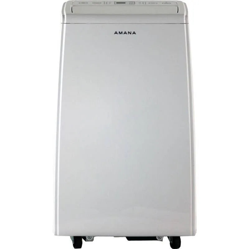 Climatiseur portable Amana 8000 BTU, minuterie, conception portable compacte, commande numérique, 150 pi, blanc, 8,000 BTU