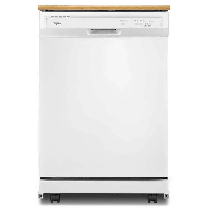Lave-vaisselle Whirlpool portable compact, 24 po, programme 1 heure, blanc