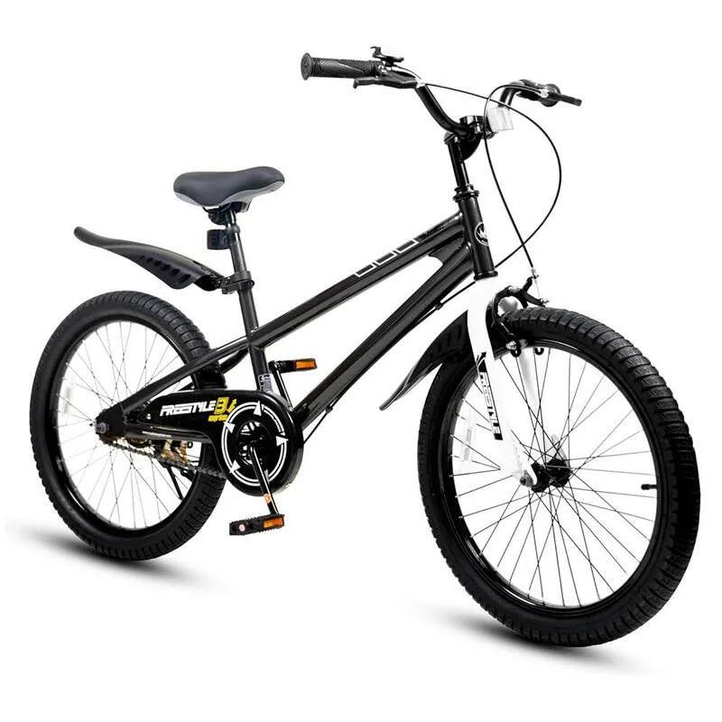 Freestyle 20 po, Noir, Vélo pour enfants avec kiosque à kick et bouteille d'eau, 20 in