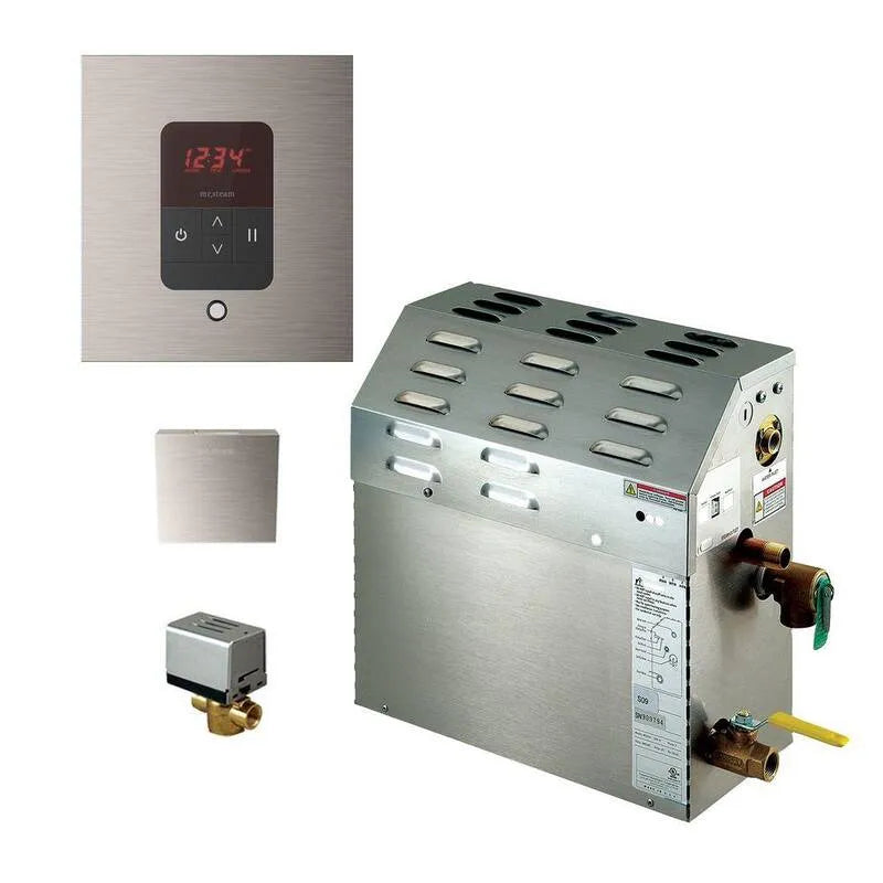 7. 5kW Générateur, bain vapeur de 7, 5kW avec iTempo AutoFlush Square Package en nickel brossé