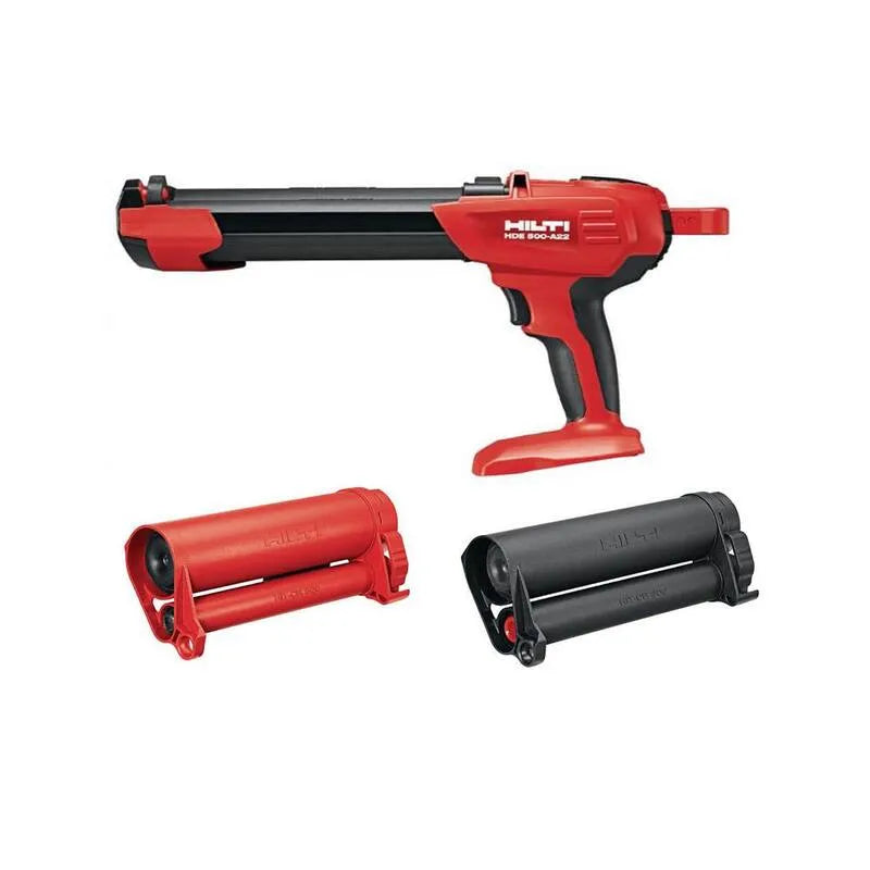 Distributeur d'ancrage adhésif sans fil 22-Volt, sans fil design, sans batterie, noir, rouge