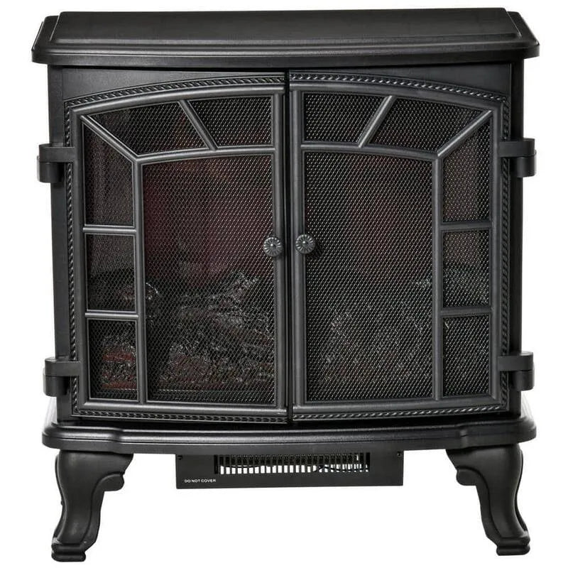 Foyer autonome 12 po avec LED réaliste et Logs, Télécommande, 12 in., 12 in.