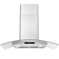 Hotte aspirante, Hotte de portée, touches, mur-montable, 700 CFM, 30 po, argent, 30 in