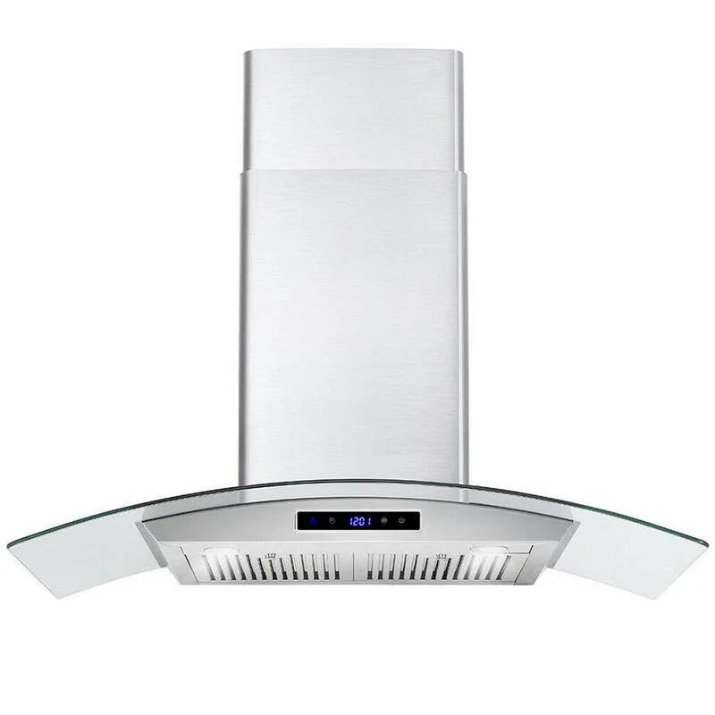 Hotte aspirante, Hotte de portée, touches, mur-montable, 700 CFM, 30 po, argent, 30 in