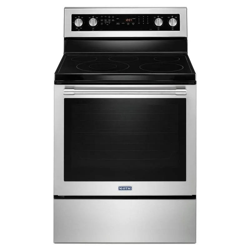 Maytag Électrique, Acier inoxydable, Cuisson Convection, 6, 4 pi, 5 brûleurs, 6.4 cu. ft