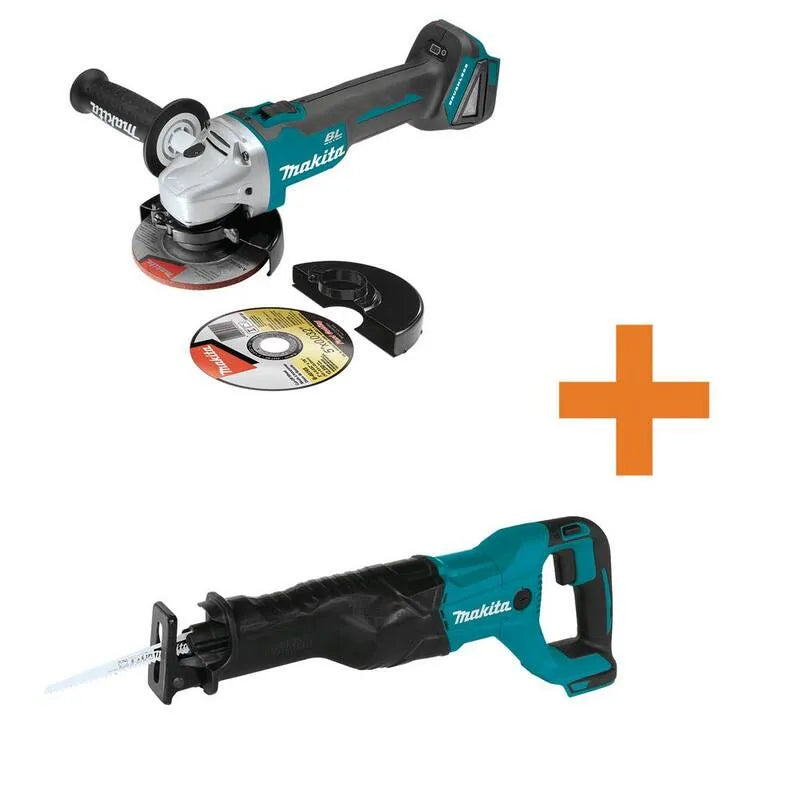 Makita in. /5, 18V, 4-1/2 in., 5 in., Conception sans fil, Outil uniquement, Découpe/Angle meuleuse, Sans pinceau