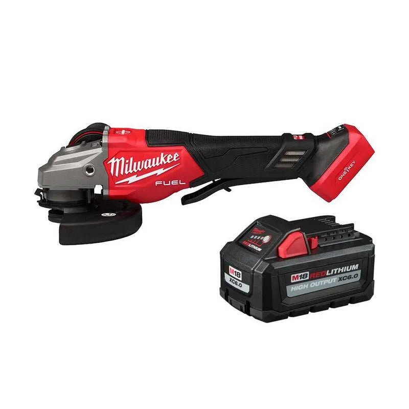 Milwaukee KEY 18V M18, conception sans fil, 4-1/2 po, 6 po, pince à freinage à vitesse variable avec batterie 6, 0 Ah, sans brosse, 2 in, 6 in, 6.0 Ah