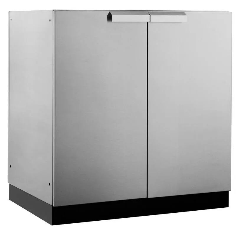 2-Door Armoire de rangement 2 portes, 32 po, 36, 5 po, 24 po, Acier inoxydable, Extérieur, 32 in, 36.5 in, 24 in