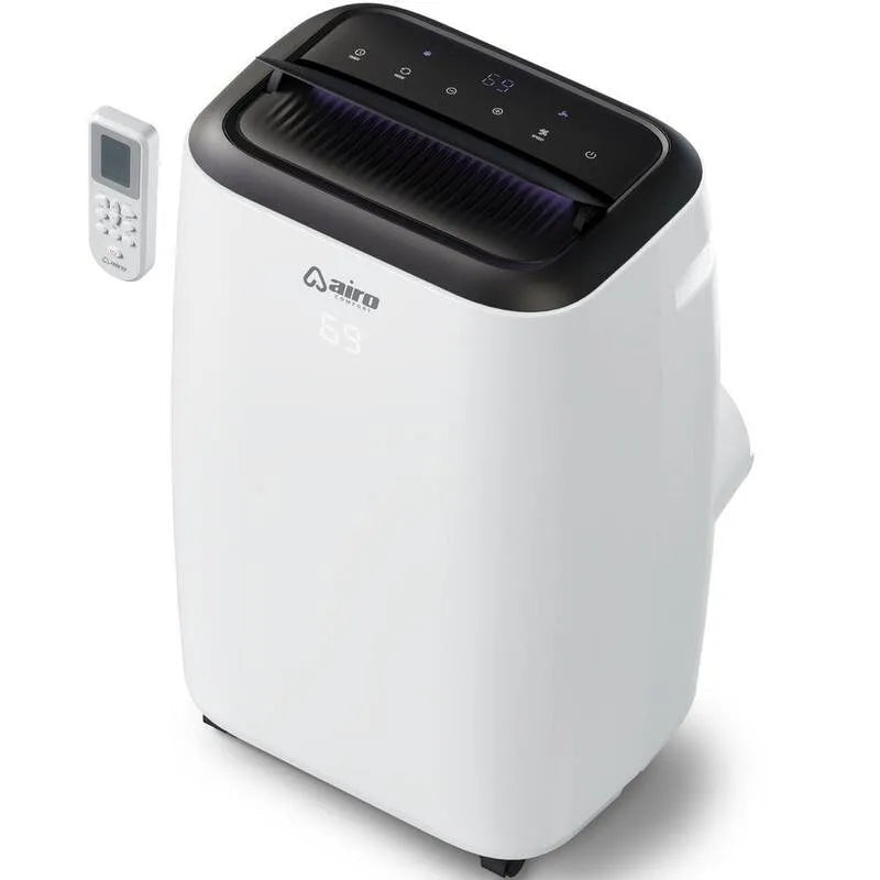 Climatiseur 14000 BTU Portable, conception compacte et portable, avec déshumidificateur et télécommande LCD en blanc, 700 pi Ft, 14,000 BTU
