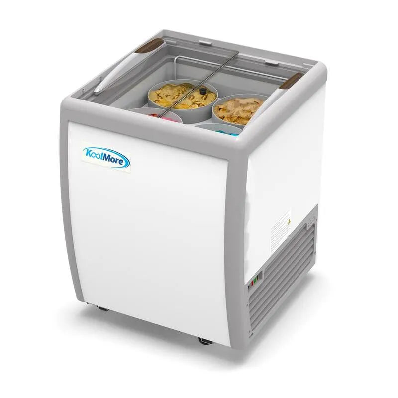 Congélateur, 26 po, Appareil de stockage des aliments congelés, 26 in, Acier blanc, congélateurs commerciaux
