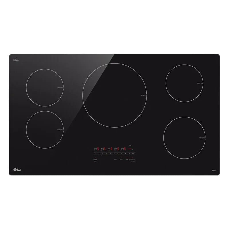 LG Induction table de cuisson, 36 po, 5 brûleurs, Touch Controls, Noir, 36 in