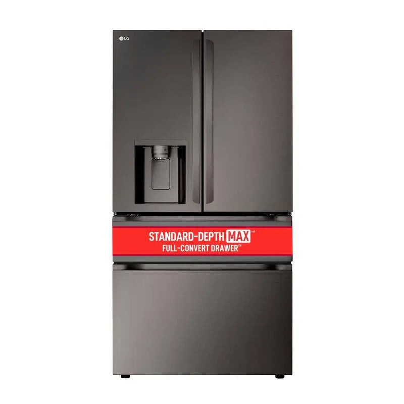 Réfrigérateur LG, 29 pi, Acier inoxydable, Noir, 29 cu. ft