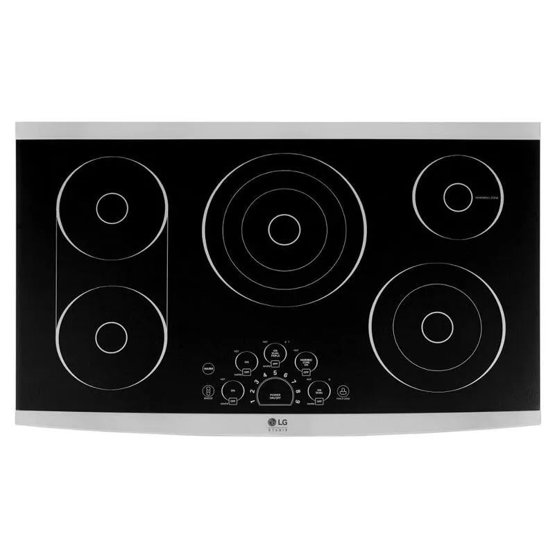 LG électrique de cuisine, 36 po, 5 brûleurs, touches de commandes, acier inoxydable, 36 in