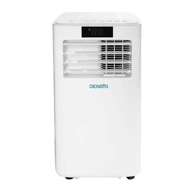 Climatiseur 6100 BTU Portable, conception compacte et portable, avec déshumidificateur et 2 vitesses de ventilateur en blanc, 215 pi Ft, 6,100 BTU