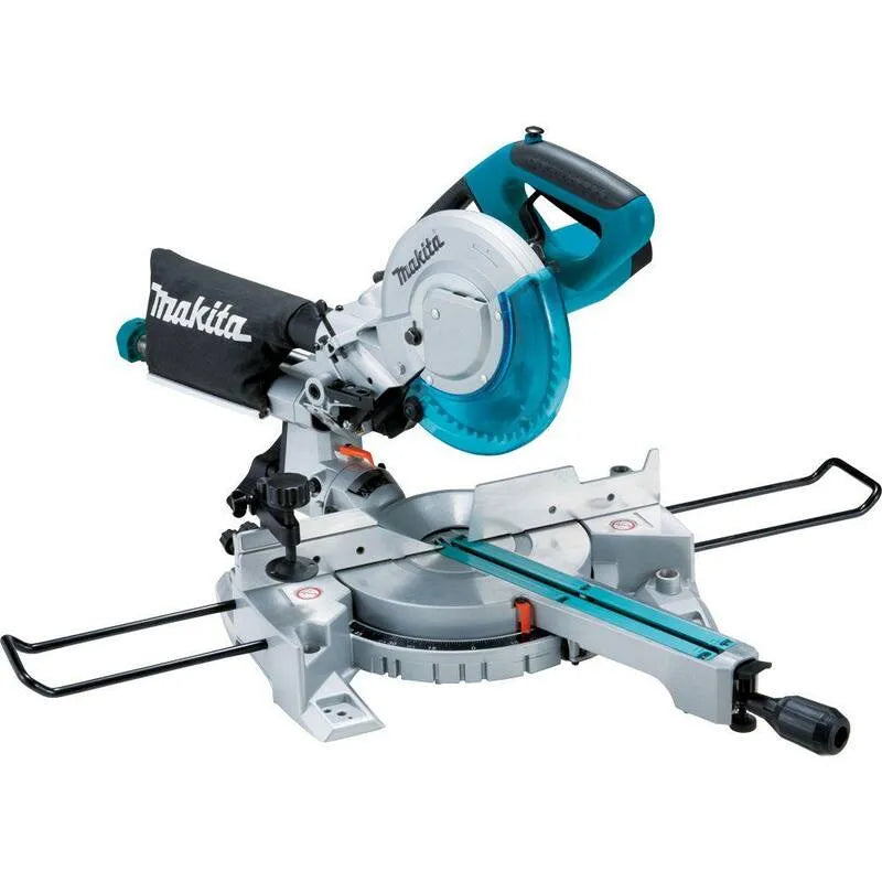 Makita 48T lumière LED, 8-1/2 po, démarrage doux, cordon à simple biseau coulissant composé Miter Scie avec frein électrique, 10.5 Amp, 2 in