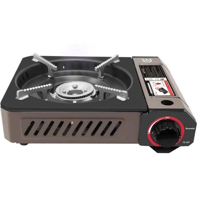 Cuisinière à gaz 1-Burner, 11 po, Surface de cuisson de comptoir de Burner scellée, Noir, 11 in, Tables de cuisson à gaz