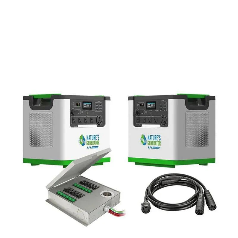 Générateur, 3600W, 7200W, 240V, Lithium, Alimentation de secours portable