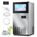 machine à glaçons lb. /24, Acier inoxydable, Design commercial, 160 lb, 35 lb