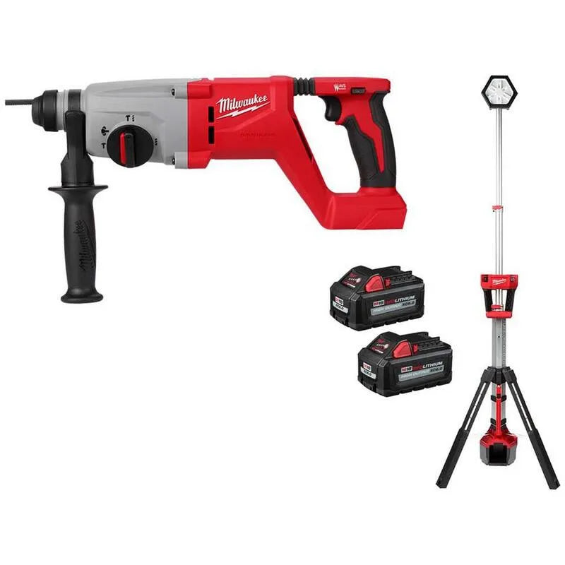 Milwaukee 6. 0Ah Rocket Tower éclairage, sans fil Design, 18V, 1 po, 6. 0Ah Batteries, M18, sans brosse, 1 in, 6.0Ah