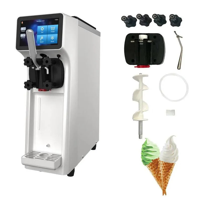 Crème glacée douce BZD 4, 4. 2 qt, 4 Gal, écran LCD, acier inoxydable, 4.2 qt