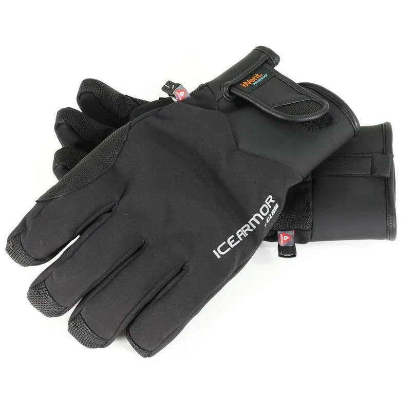 ICEARMOR, Gants pour armure de glace Vertex - Sm, Noir, Pêche glacée